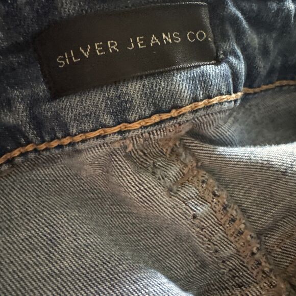 Silver Jeans Co Zac Relaxed‎ Straight Leg Jeans Mens 35/32 Blue Fade - Picture 6 of 12